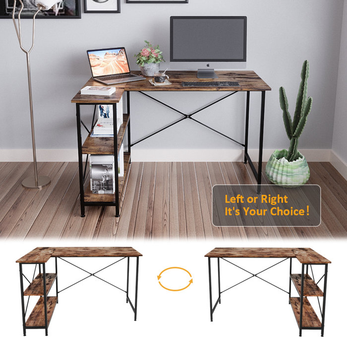 17 Stories Atia Reversible LShape Desk & Reviews Wayfair